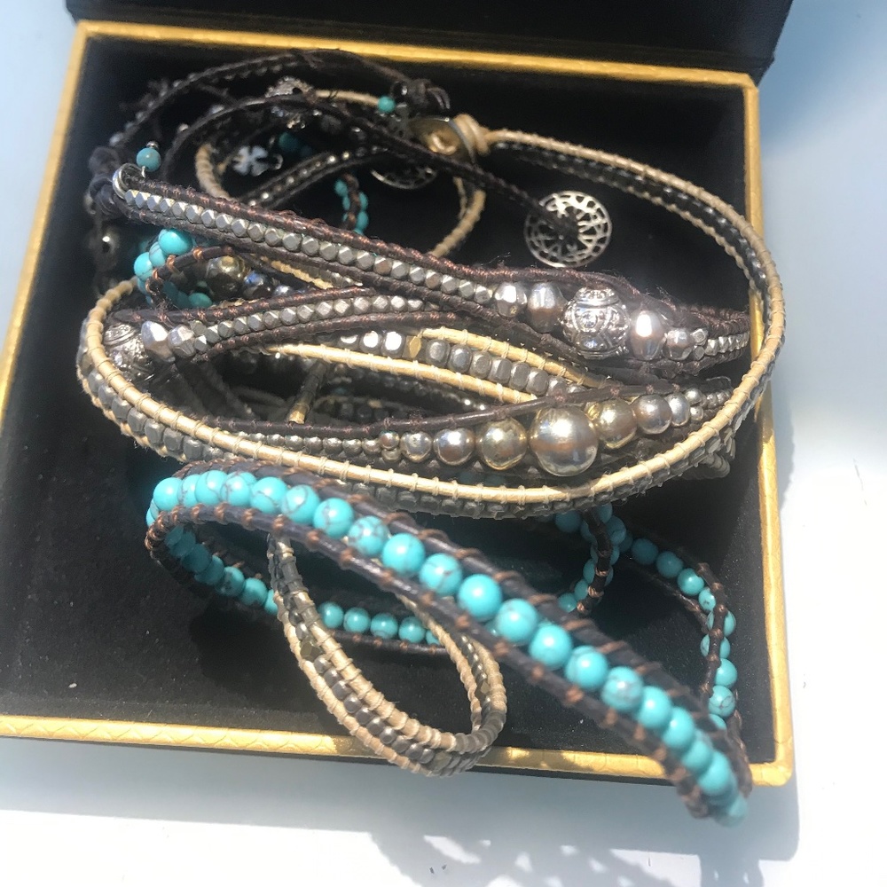 4- Wrap beaded bracelets (4)- Selling All four - Picture 6 of 9
